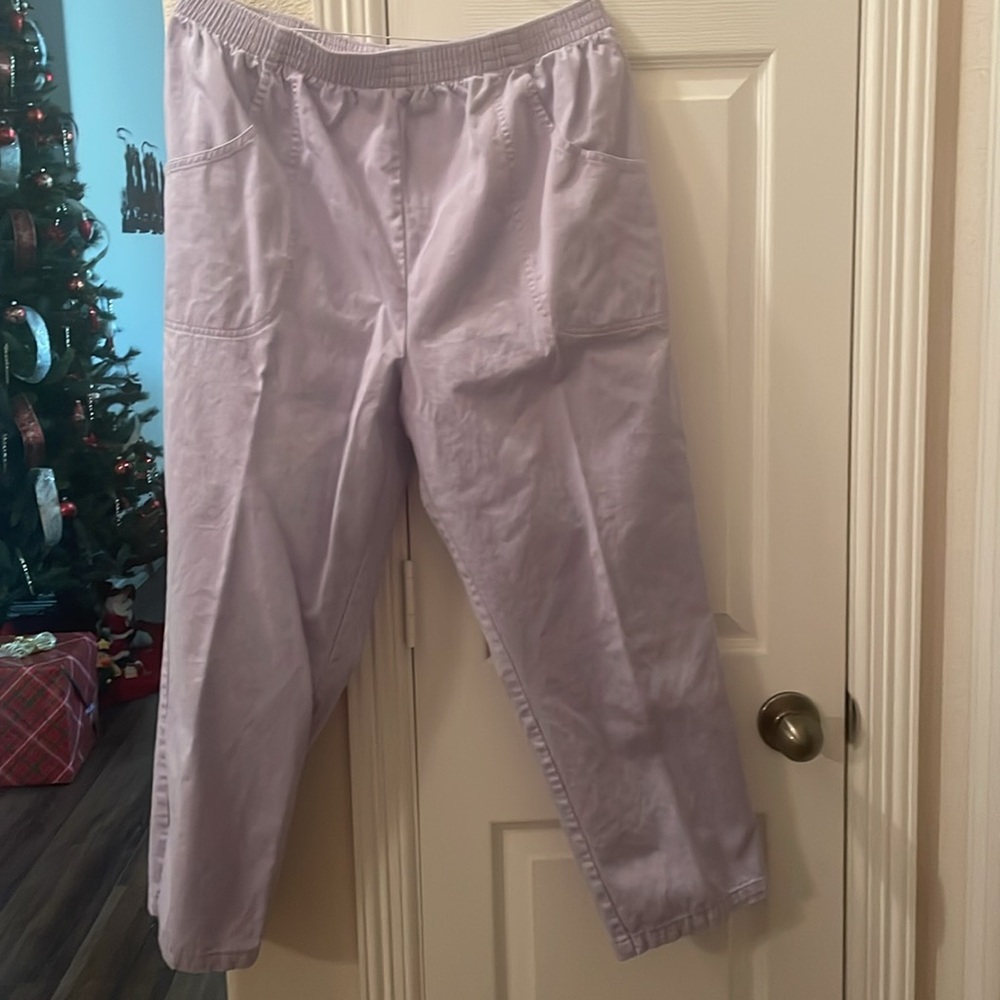 VTG Cascade Blues Stretch Band Pants 18 Avg